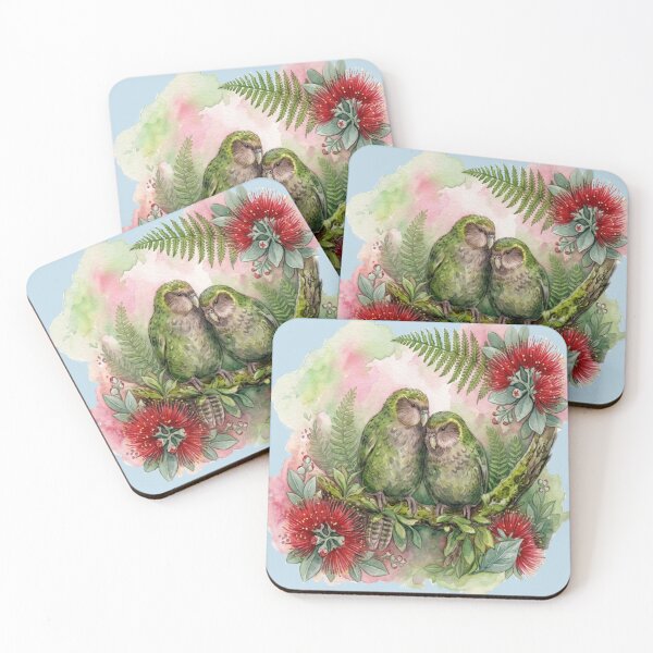 Item preview, Kakapo and Pohutukawa designed and sold by carole hirst.