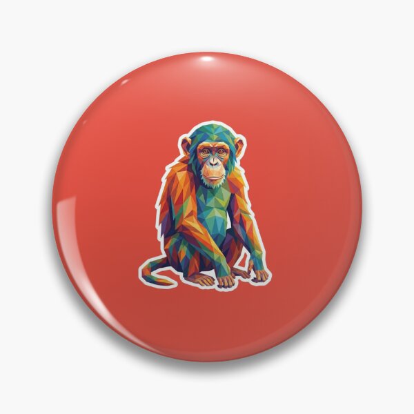 Item preview, Geometric Frontal Chimpanzee – Modern Ape Design for Science Students designed and sold by bsbd-action.
