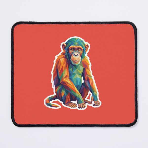 Item preview, Geometric Frontal Chimpanzee – Modern Ape Design for Science Students designed and sold by bsbd-action.