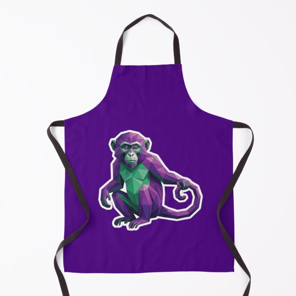 Item preview, Purple and Green Ape – Mystic Monkey Art for Vaporwave Style Lovers designed and sold by bsbd-action.