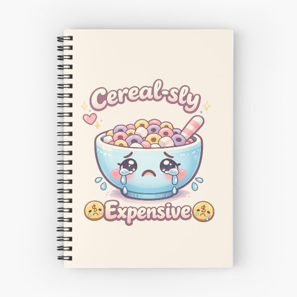 Item preview, Cute Crying Cereal Bowl Kawaii - Cereal-sly Expensive | Funny Food Pun Art designed and sold by PopCulturePixel.
