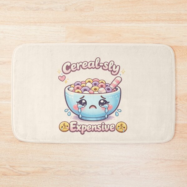 Item preview, Cute Crying Cereal Bowl Kawaii - Cereal-sly Expensive | Funny Food Pun Art designed and sold by PopCulturePixel.