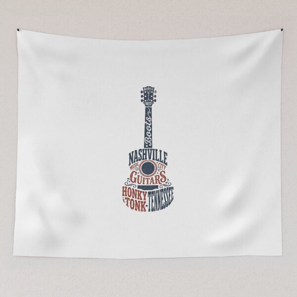 Item preview, Nashville Tennessee Honky Tonk Guitars Boots Music City designed and sold by Fenay Designs.