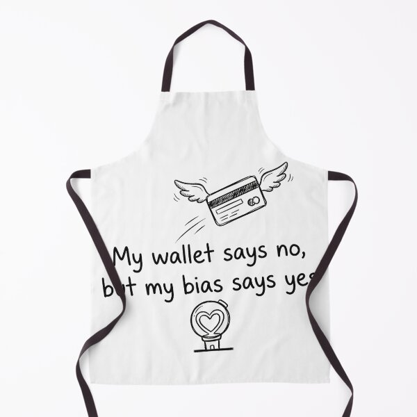 Item preview, My Wallet Says No But My Bias Says Yes - Funny K-pop Fan Quote designed and sold by Tokraz-art.