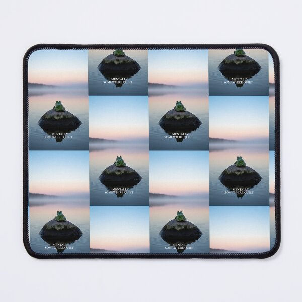 Item preview, Mentally Somewhere Quiet Frog Lake Sunset Art designed and sold by Itsheartshop.