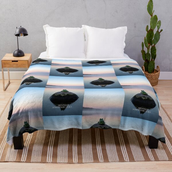 Item preview, Mentally Somewhere Quiet Frog Lake Sunset Art designed and sold by Itsheartshop.
