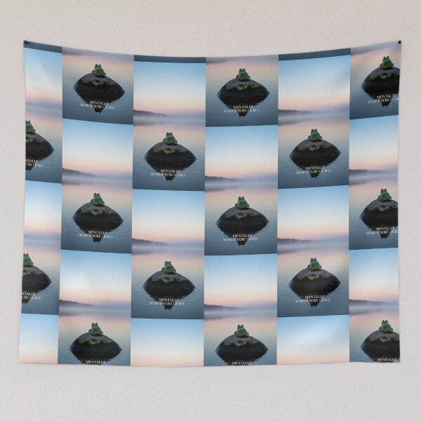 Item preview, Mentally Somewhere Quiet Frog Lake Sunset Art designed and sold by Itsheartshop.