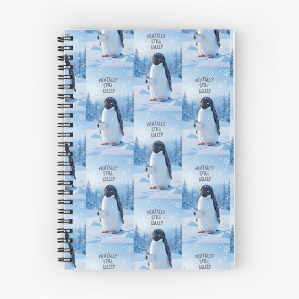 Item preview, Mentally Still Asleep Funny Penguin Winter Coffee Art designed and sold by Itsheartshop.