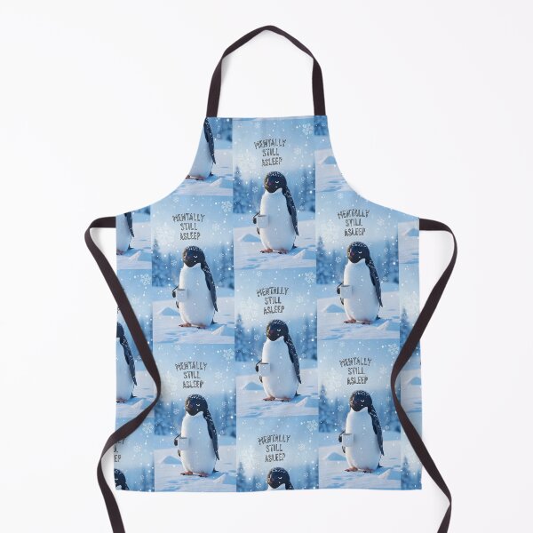 Item preview, Mentally Still Asleep Funny Penguin Winter Coffee Art designed and sold by Itsheartshop.
