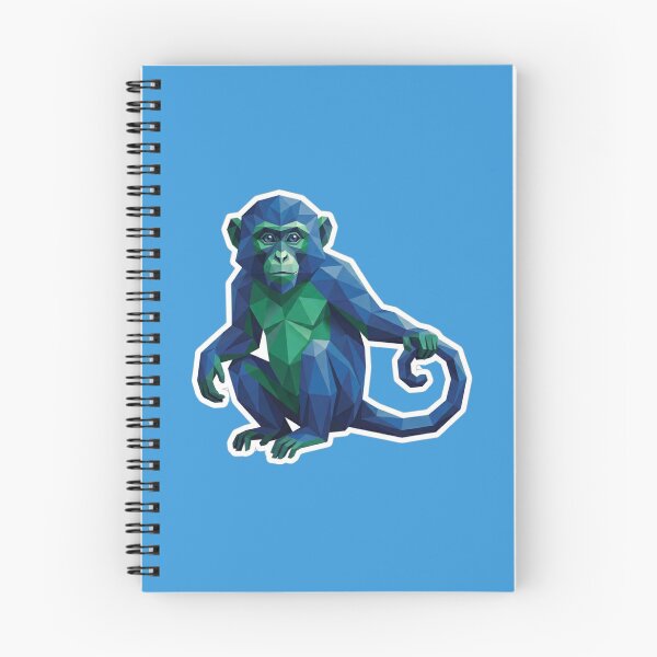 Item preview, Deep Blue Monkey – Geometric Ape Design for Ocean and Jungle Lovers designed and sold by bsbd-action.