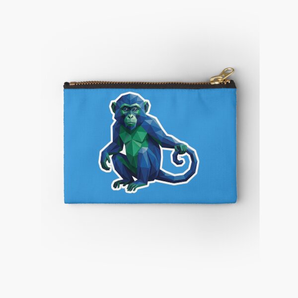 Item preview, Deep Blue Monkey – Geometric Ape Design for Ocean and Jungle Lovers designed and sold by bsbd-action.