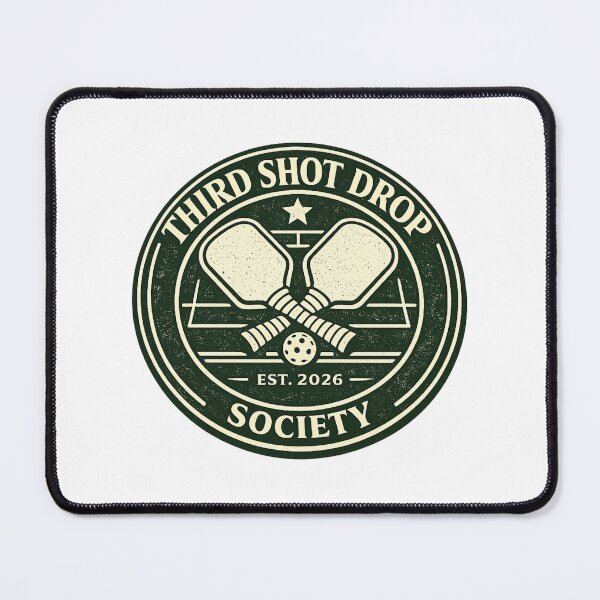 Item preview, Retro Pickleball Shirt – Third Shot Drop Society Vintage Club Seal designed and sold by TheCrookedFern.