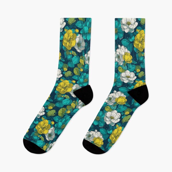 Item preview, Blooming Gardenias Print  - Flower Garden Pattern  - Graduation Gifts for boyfriend designed and sold by RoyalStarsPatts.