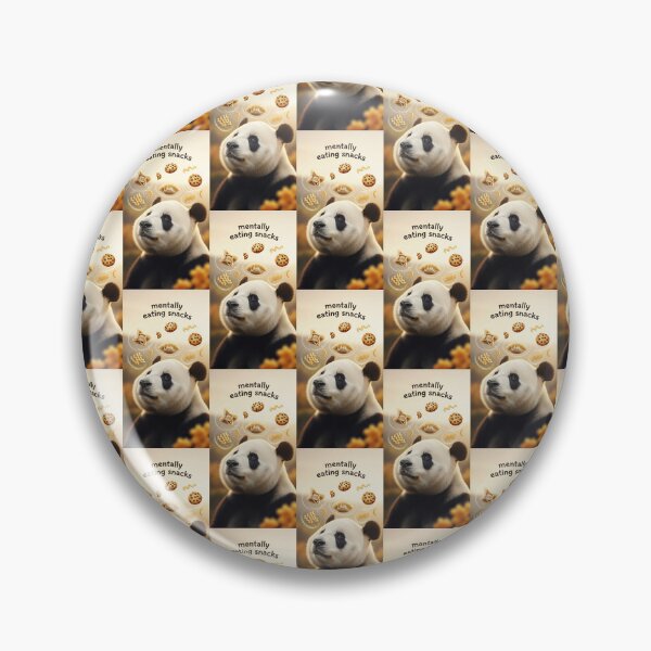 Item preview, Mentally Eating Snacks Cute Panda Foodie Art designed and sold by Itsheartshop.