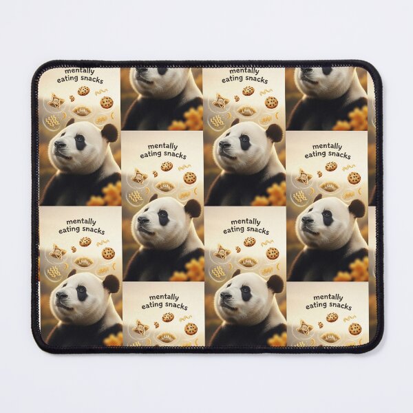 Item preview, Mentally Eating Snacks Cute Panda Foodie Art designed and sold by Itsheartshop.
