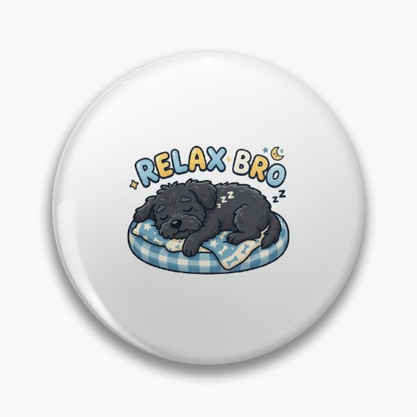 Item preview, Chill Dog Sticker – Relax Bro Funny Design designed and sold by SainiArt19.