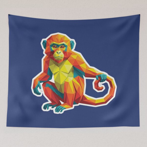 Item preview, Bright Yellow Monkey – Optimistic Monkey Sticker for Graduation Gifts designed and sold by bsbd-action.