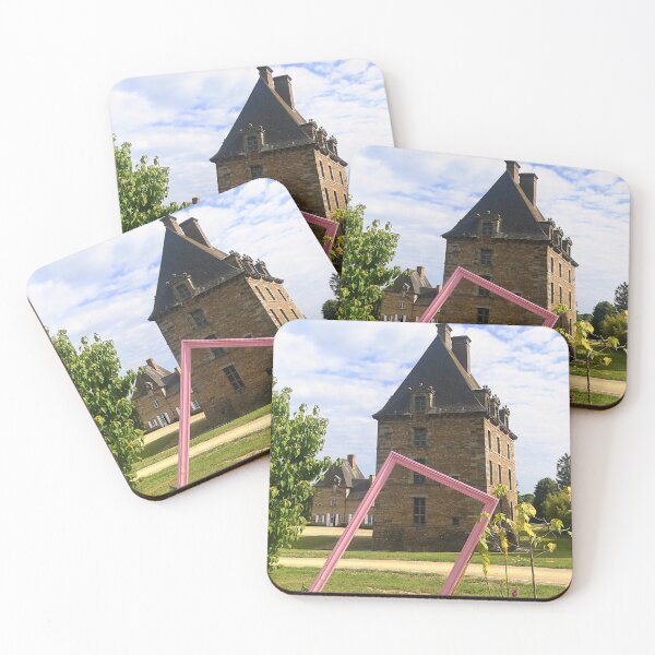 Item preview, French Renaissance Castle With Pink Frame designed and sold by Kainicram.