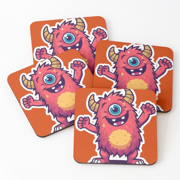 Item preview, Cute One-Eyed Monster Cartoon Kawaii Funny Creature Colorful Fantasy Character T-Shirt Sticker designed and sold by Kruti Collection.