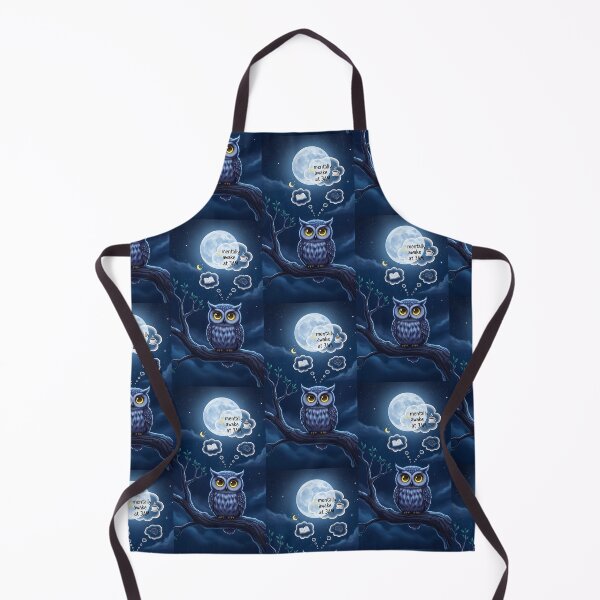 Item preview, Mentally Awake At 3AM Funny Owl Insomnia Night Art designed and sold by Itsheartshop.