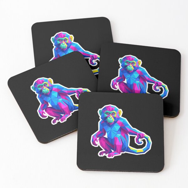 Item preview, Futuristic Neon Chimpanzee – Cyberpunk Geometric Art for Tech Lovers designed and sold by bsbd-action.
