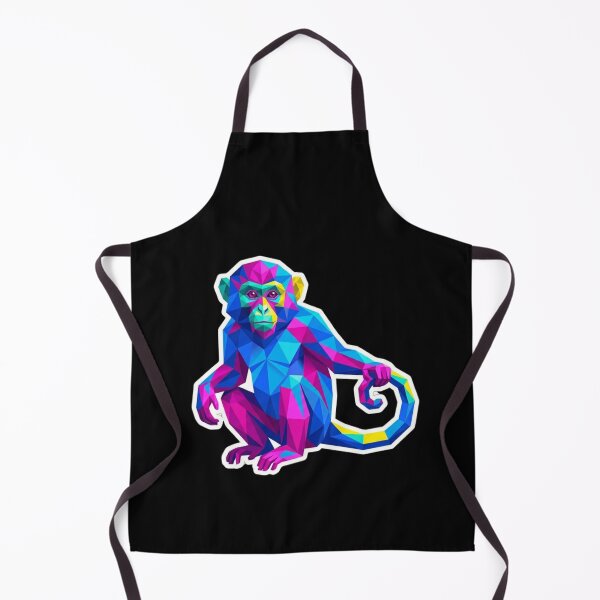 Item preview, Futuristic Neon Chimpanzee – Cyberpunk Geometric Art for Tech Lovers designed and sold by bsbd-action.