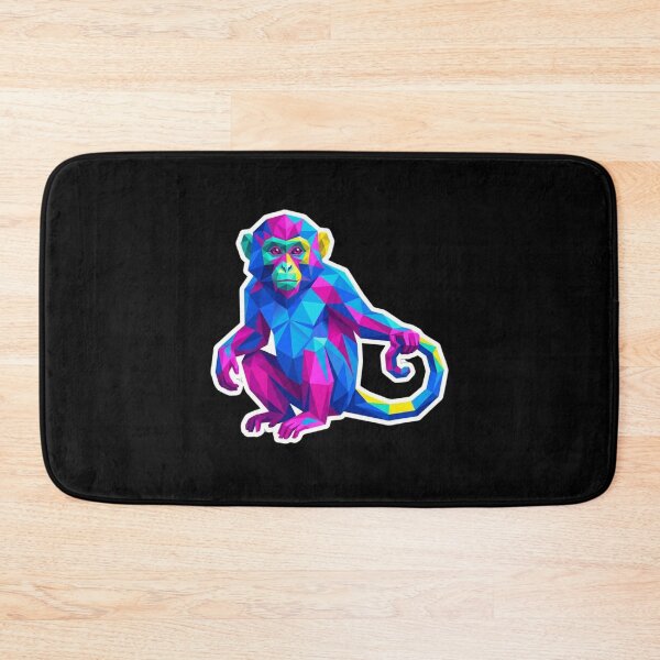 Item preview, Futuristic Neon Chimpanzee – Cyberpunk Geometric Art for Tech Lovers designed and sold by bsbd-action.