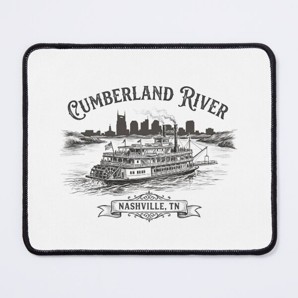 Item preview, Cumberland River Nashville TN Vintage Riverboat designed and sold by Fenay Designs.