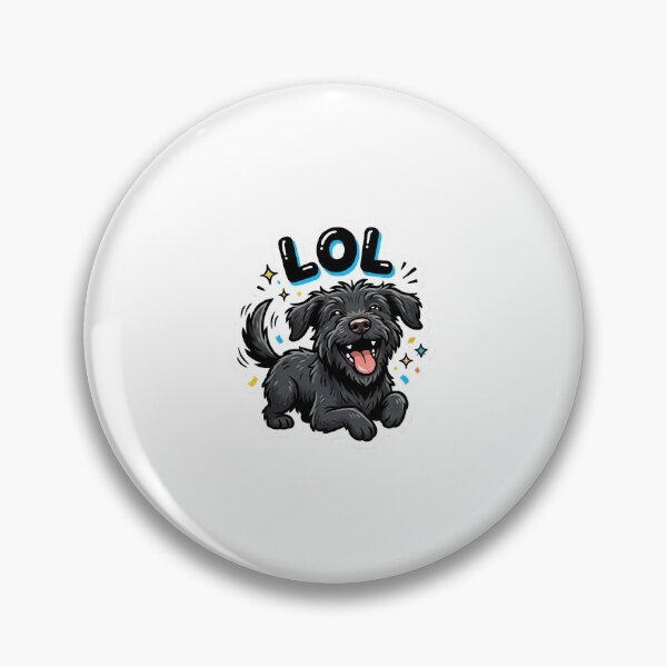 Item preview, Laughing Dog Sticker – Funny Pet Design designed and sold by SainiArt19.