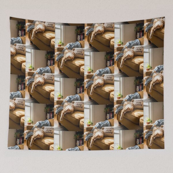 Item preview, Mentally Doing Nothing Funny Lazy Cat  designed and sold by Itsheartshop.