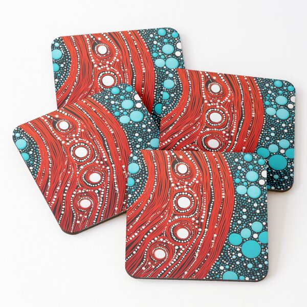 Item preview, Aboriginal Inspired Dot Art - Flowing Lava designed and sold by GrinGalore.