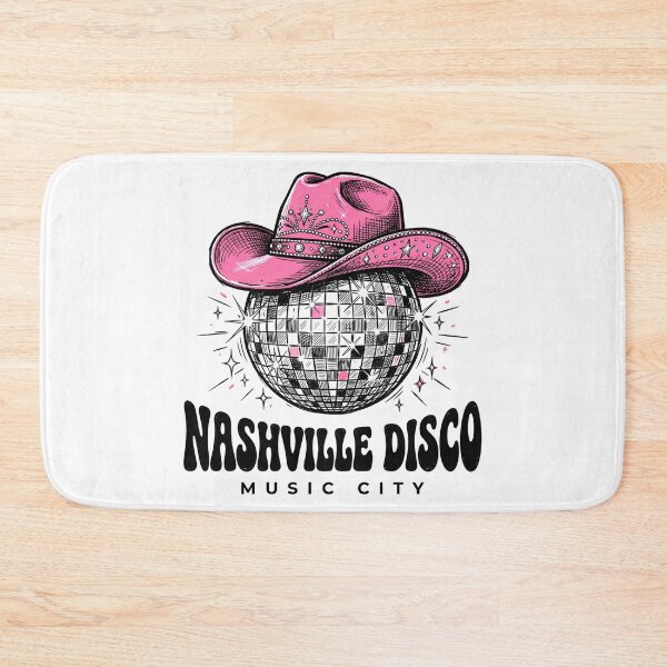 Item preview, Nashville Disco Music City Pink Cowgirl Hat designed and sold by Fenay Designs.