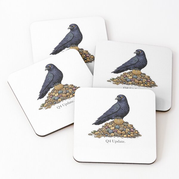 Item preview, Q4 Update Crow Button Hoard Sticker designed and sold by Gentlestate.