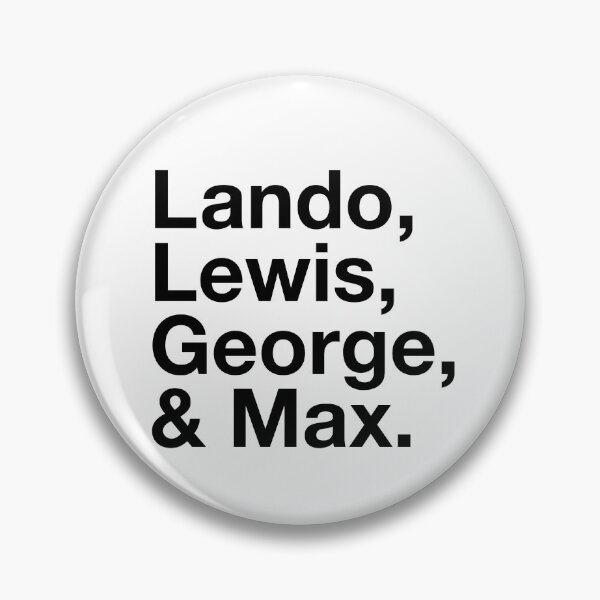 Item preview, F1 Fan: Lando, Lewis, George & Max  designed and sold by robnoble.