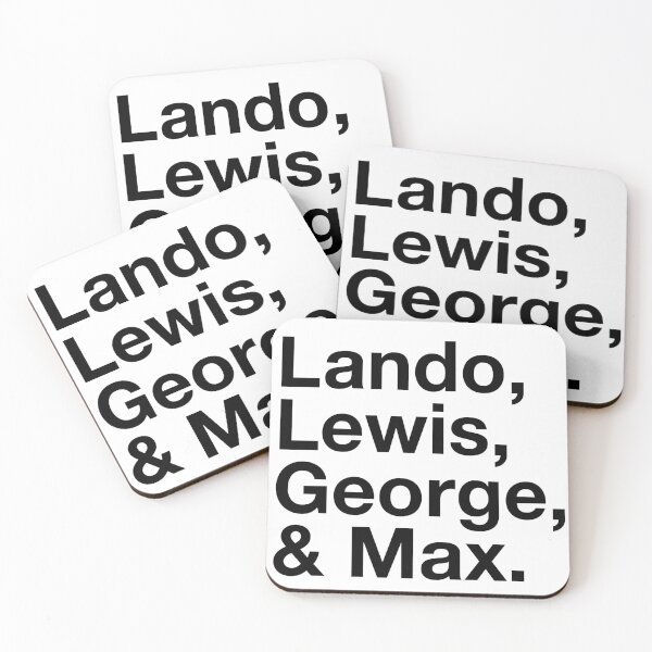 Item preview, F1 Fan: Lando, Lewis, George & Max  designed and sold by robnoble.