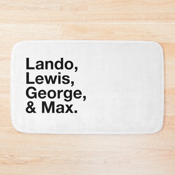 Item preview, F1 Fan: Lando, Lewis, George & Max  designed and sold by robnoble.