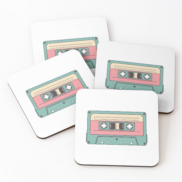 Item preview, A single cassette tape standing upright on a plain black surface. designed and sold by VerizalShop.