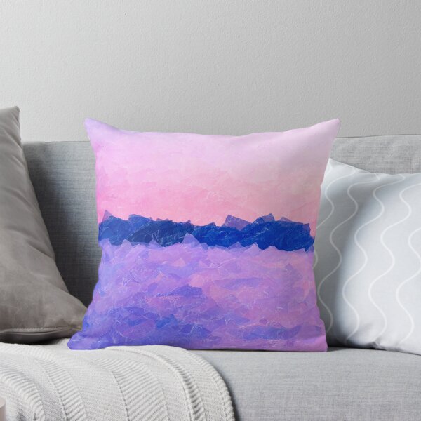 Item preview, Hot Ice : foil and paper collage seascape in pink designed and sold by AbstractWork.