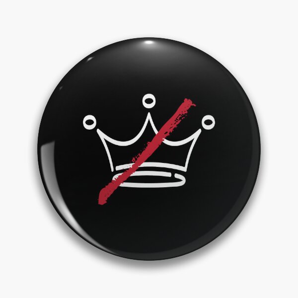 Item preview, No King Minimalist Anti Monarchy designed and sold by designclub.