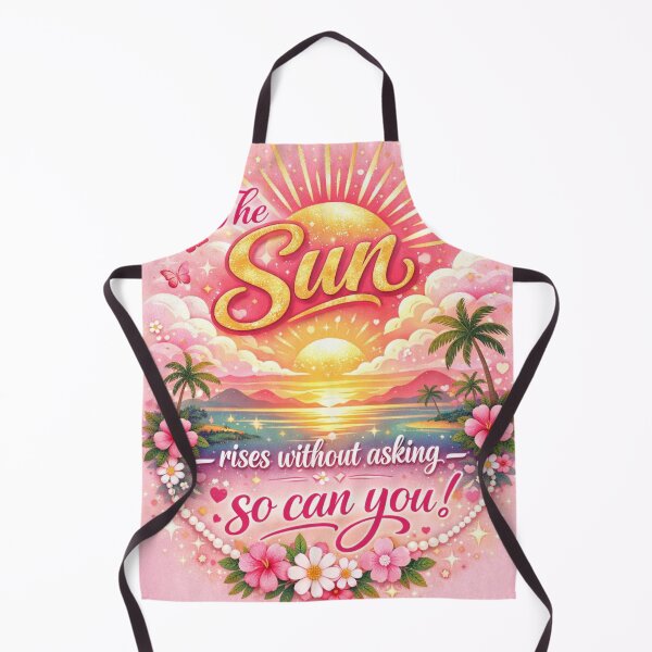 Item preview, THE SUN RISES WITHOUT ASKING—SO CAN YOU! | PINK SUNRISE MOTIVATION designed and sold by PAS.
