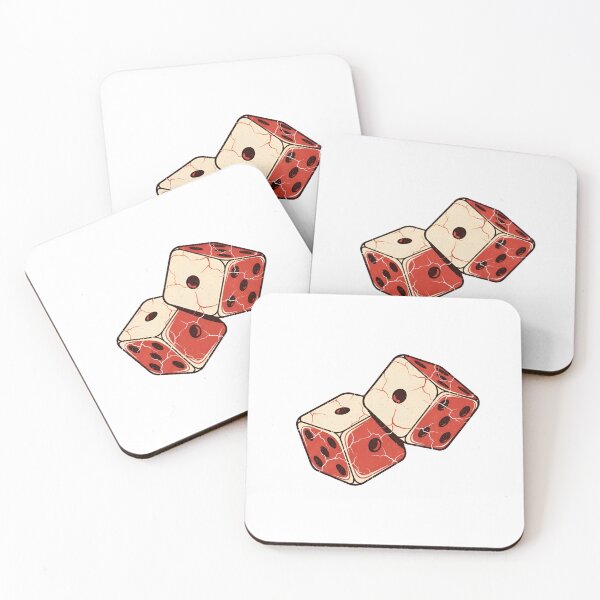 Item preview, Close-up of a red die with white dots on a dark surface designed and sold by VerizalShop.