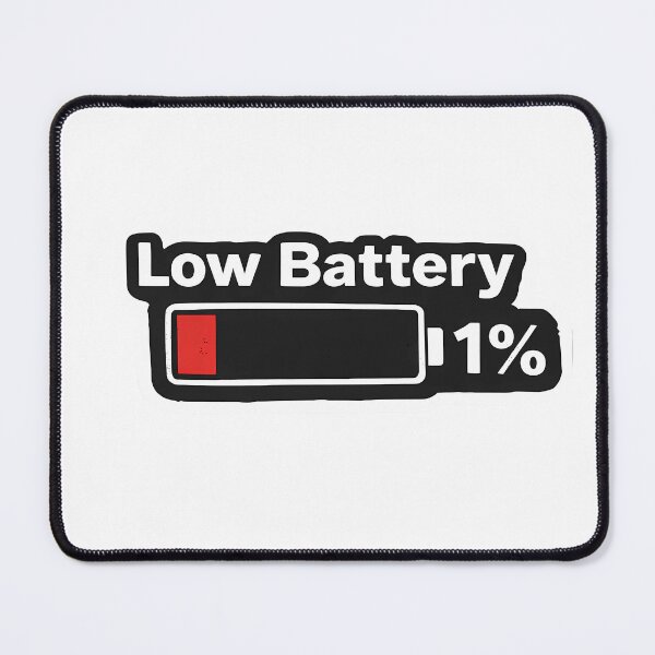 Item preview, Low Battery Human Funny Meme Sticker | Social Battery 1% Gen Z Humor designed and sold by LYZ7VANI.