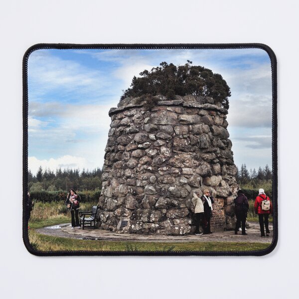Item preview, Tourists pose next to the Culloden Monument, Scotland designed and sold by Richard Flint.
