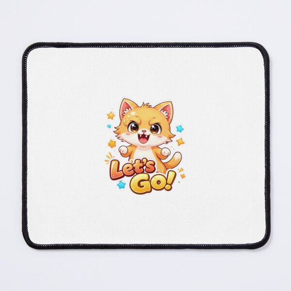 Item preview, Cute Angry Cat Let’s Go Cartoon designed and sold by bhaveshsticker.