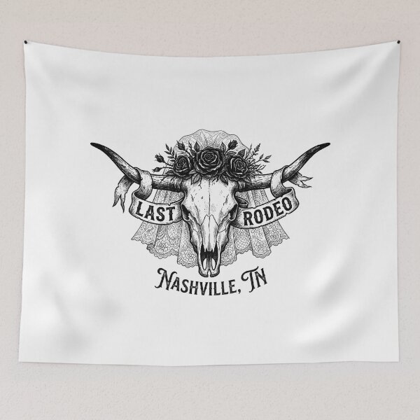 Item preview, Last Rodeo Nashville TN Bridal Skull Veil designed and sold by Fenay Designs.