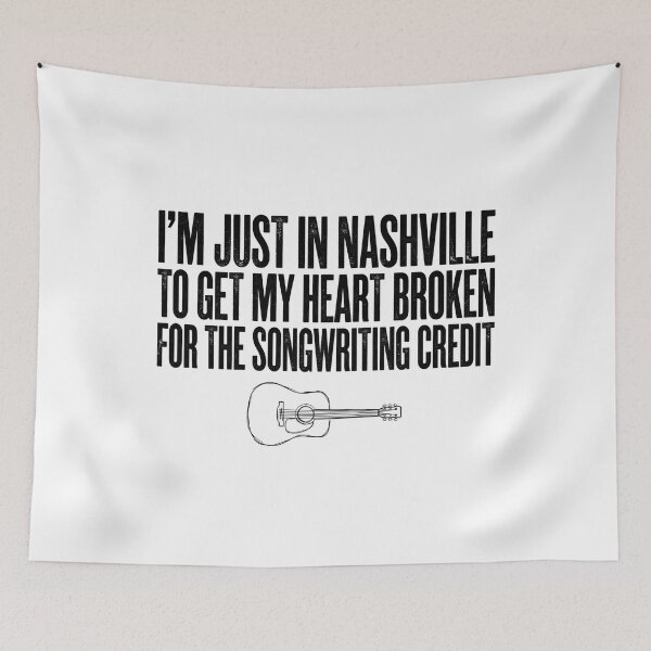 Item preview, Nashville Heart Broken For Songwriting Credit Guitar designed and sold by Fenay Designs.