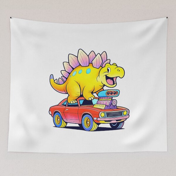 Item preview, Dinosaur Driving Car Funny Cute Design designed and sold by SoftSproutstu.