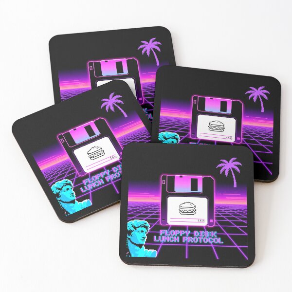 Item preview, Retro Floppy Disk Lunch Protocol Vaporwave Design designed and sold by Arte-Excellency.