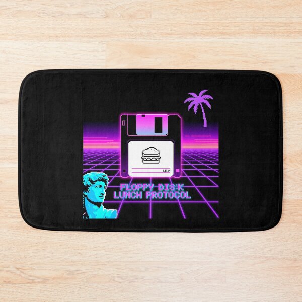 Item preview, Retro Floppy Disk Lunch Protocol Vaporwave Design designed and sold by Arte-Excellency.