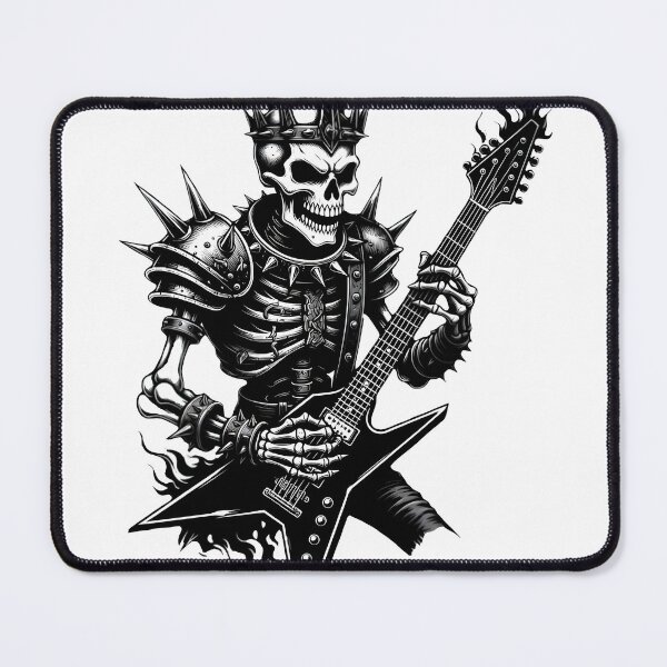 Item preview, Lead Guitar Skeleton in The Undead Band - Gift for Metal Fans designed and sold by Dazzio Designs.